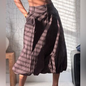 Zara Chocolate Balloon Skirt